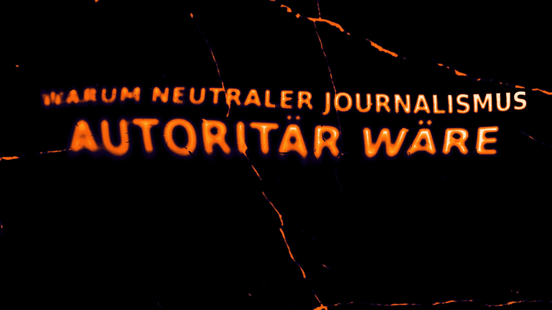 Warum "neutraler" Journalismus autoritär wäre